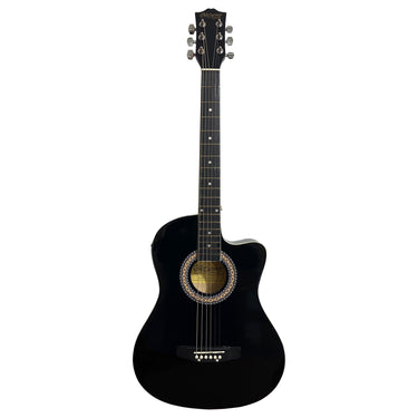 GUITARRA ELECTROACUSTICA MC CARTNEY CDAS. ACERO NEGRA, CG-851EQ BK